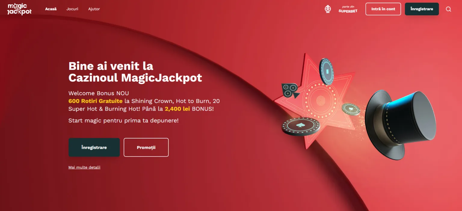 magic jackpot rotiri gratuite